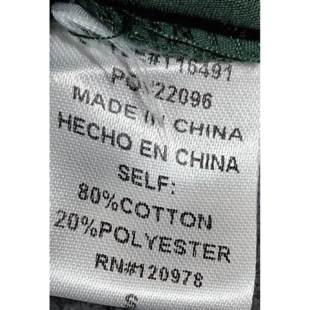entro Green Ruffled V-Neck Peplum Blouse - Picture 4 of 8